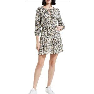 Theory Drawstring Silk Mini Dress Women's White Sz XL NWOT Like size M